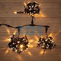 Гирлянда "LED ClipLight" 24V,  3 нити по 10 метров,  цвет диодов ТЕПЛЫЙ БЕЛЫЙ