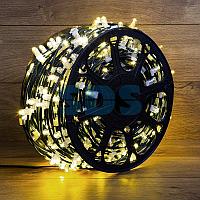 Гирлянда "LED Clip Light" 12V шаг 150 мм, цвет диодов ТЕПЛЫЙ БЕЛЫЙ, Flashing (Белый)