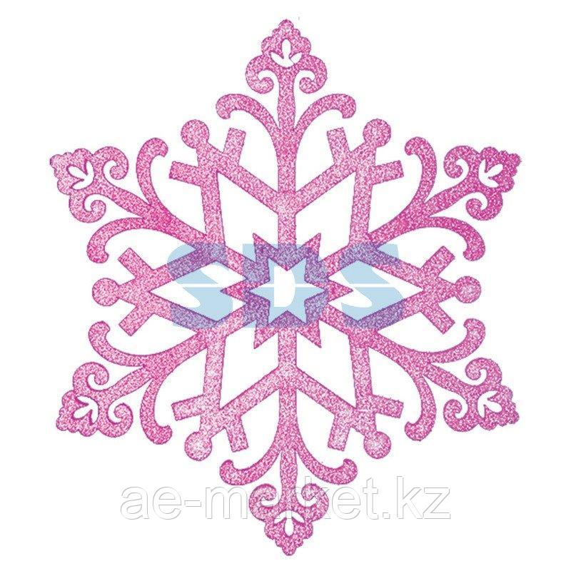 Елочная фигура "Снежинка "Снегурочка",  82 см,  цвет фиолетовый
