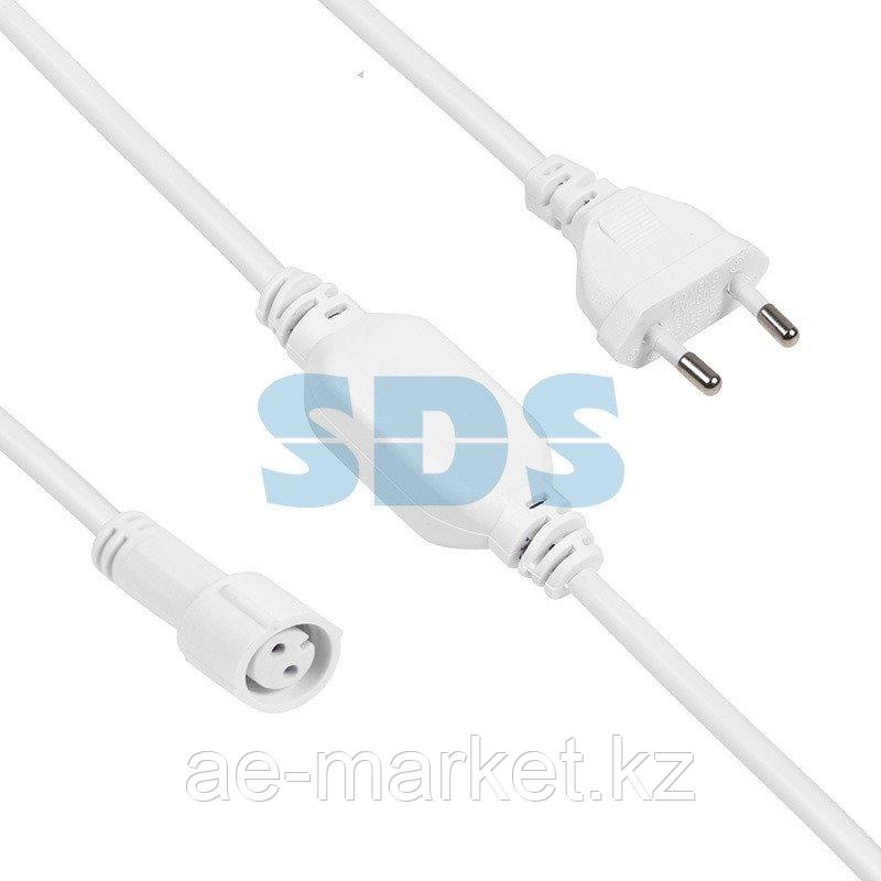 Комплект подключения для уличных гирлянд 230В / 4А, цвет провода: белый, IP65 - фото 1 - id-p92040826