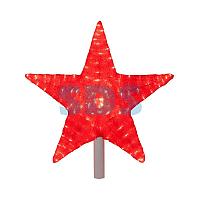 Акриловая светодиодная фигура "Звезда" 54 см (c трубой 80 см),  240 светодиодов,  красная,  NEON-NIGHT