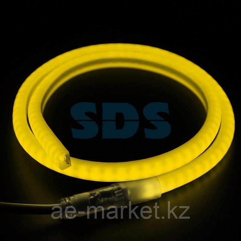 Гибкий Неон LED SMD 12х12 мм,  форма - D,  жёлтый,  120 LED/м,  бухта 100м