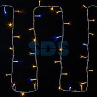 Гирлянда модульная "Дюраплей LED" 20м 200 LED белый каучук , мерцающий "Flashing" (каждый 5-й диод), Желтая