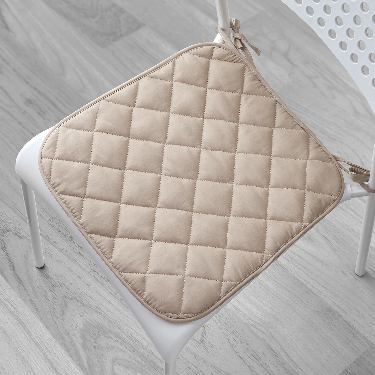 SITTA СИТА Подушка на стул, бежевый 38/35x38x2 см