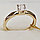 Золотое кольцо с бриллиантами 0.28Сt SI2/L, EX - Cut, фото 10