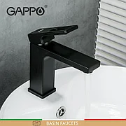 GAPPO G1017-6 Смеситель д/раковины черный