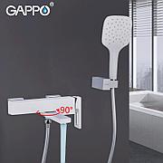 Смеситель для ванны Gappo G3217-8 белый/хром