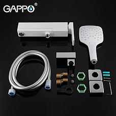 GAPPO G3217-8 Смеситель д/ванны кор. излив белый/хром, фото 5