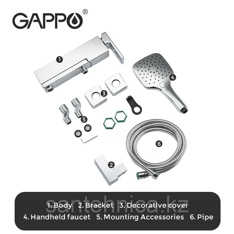 Смеситель для ванны Gappo G3018 хром - фото 6 - id-p92063346