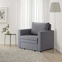VATTVIKEN ВАТТВИКЕН Кресло-кровать, лерхага светло-серый, фото 3