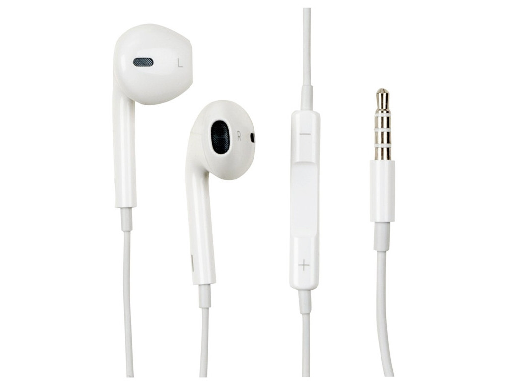 Наушники APPLE EarPods белые - фото 1 - id-p92080427