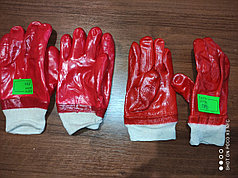 Перчатки нитриловые МБС (манжет-резинка, полное покрытие) красный