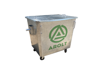 Оцинкованные евроконтейнеры для мусора на 1100литров