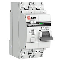 Дифференциальный автомат АД-32 1P+N 16А/10мА (хар. C, AC, электронный, защита 270В) 4,5кА EKF PROxima