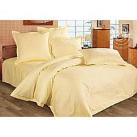 Комплект постельного белья 1,5-спальный, сатин, цвет шампань.