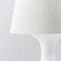 LAMPAN ЛАМПАН Лампа настольная, белый29 см, фото 2