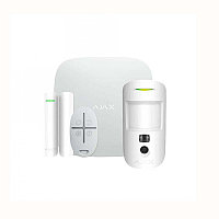 Ajax Hub kit Cam Plus белый комплект беспроводной сигнализации