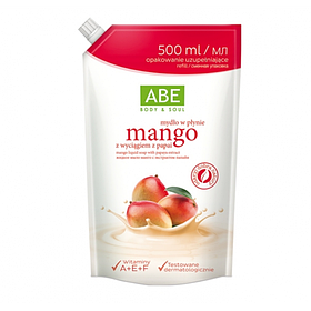 Жидкое мыло ABE манго с экстрактом папайи саше 500 ml