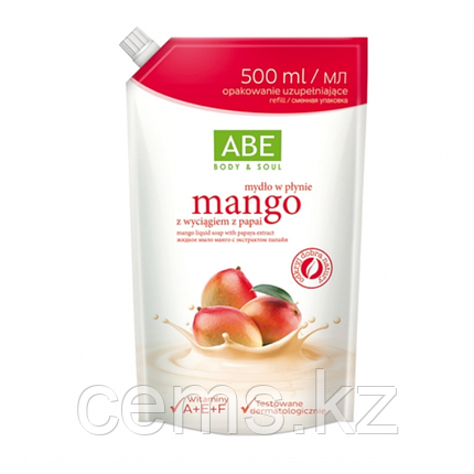 Жидкое мыло ABE манго с экстрактом папайи саше 500 ml, фото 2