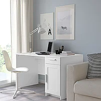 BRIMNES БРИМНЭС Письменный стол, белый 120x65 см, фото 8
