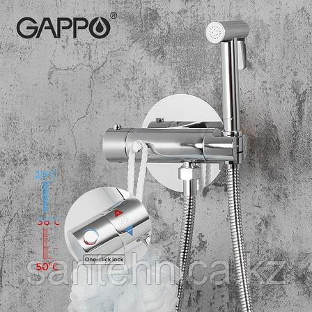Смеситель с гигиеническим душем термостатический GAPPO G7290  хром, фото 2