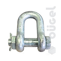 Скоба прямая DIN G2150 болт, гайка  1 3/4 (г/п 25т)