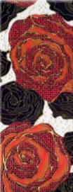 Декор Rose W BK 200x500 D17/LG