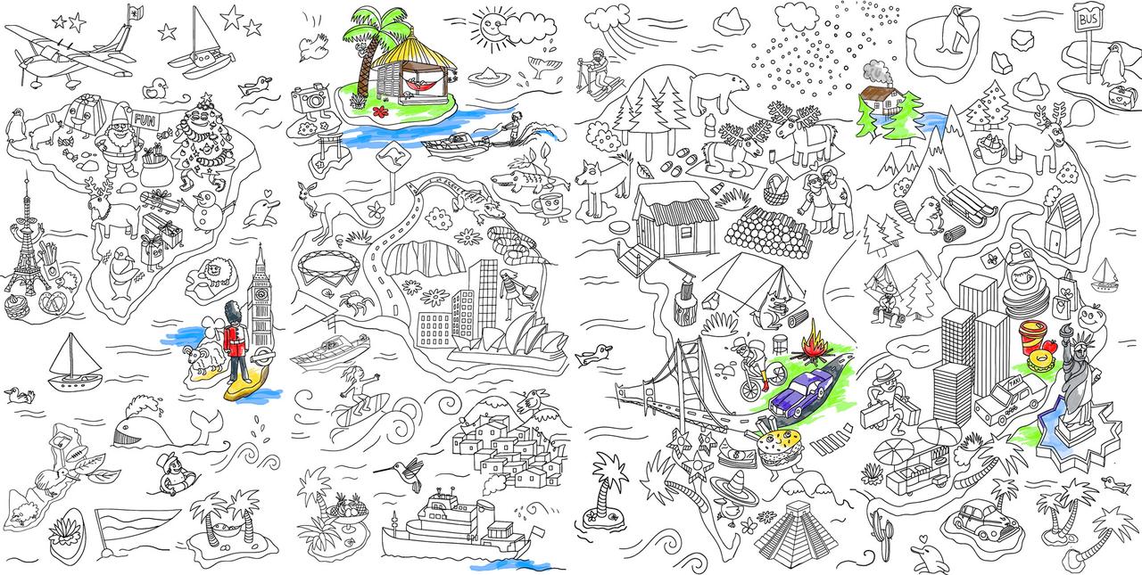 Декор-панно Декор-панно 595x1180 Coloring Mix D6 сорт 1