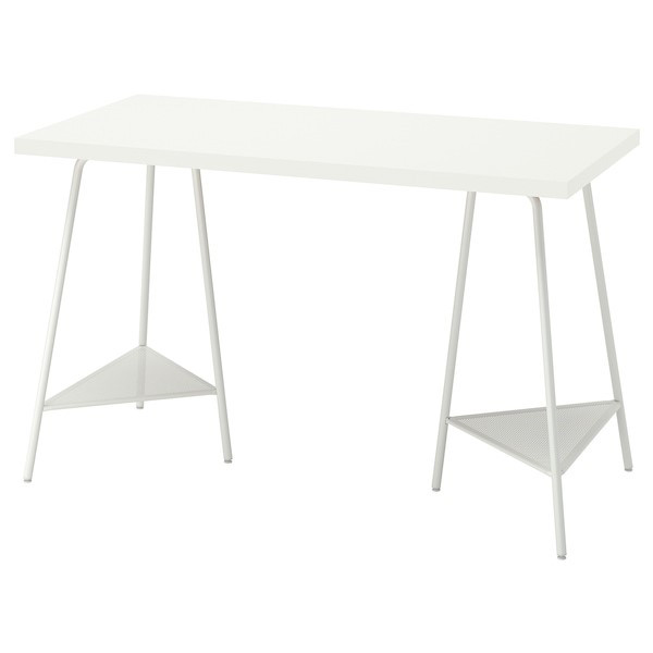 Стол ЛАГКАПТЕН / ТИЛЛЬСЛАГ белый 120x60 см ИКЕА, IKEA - фото 1 - id-p92124329