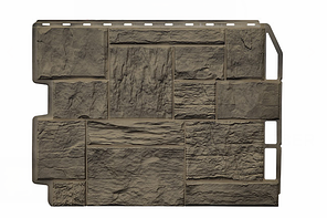 Фасадные панели Туф 3D Facture Дымчатый 795х595 мм (0,41 м2) ДАЧНЫЙ  FINEBER