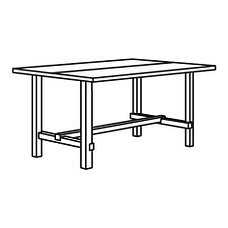 НОРДВИКЕН Раздвижной стол, белый, 152/223x95 см, фото 2