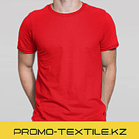 Футболка красного цвета | Футболка под принт однотонная