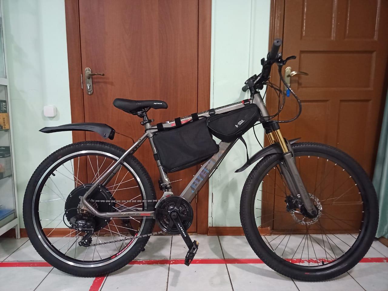Электровелосипед 48v 1000w (max 1500w) , аккум. Li-ion 48v 25 A/H . Кол.26”. Гидравлика.