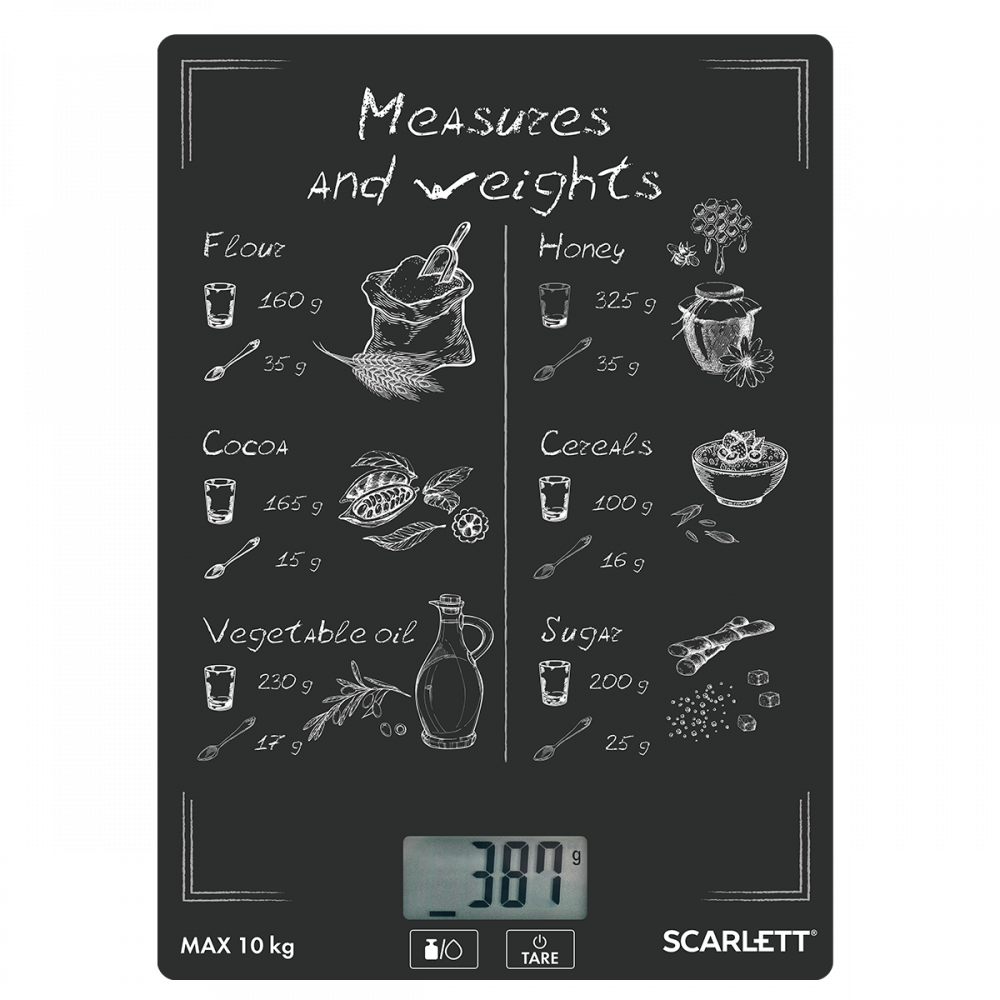 Кухонные весы Scarlett SC-KS57P64 черный