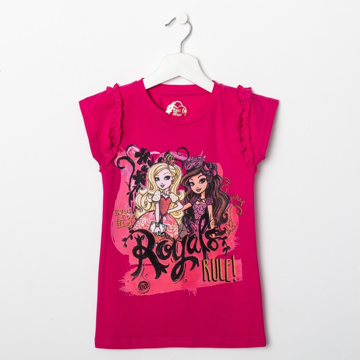 Футболка для девочки "Ever After High", рост 134 см (72), цвет фуксия (арт. ZG 02233-F2_Д)