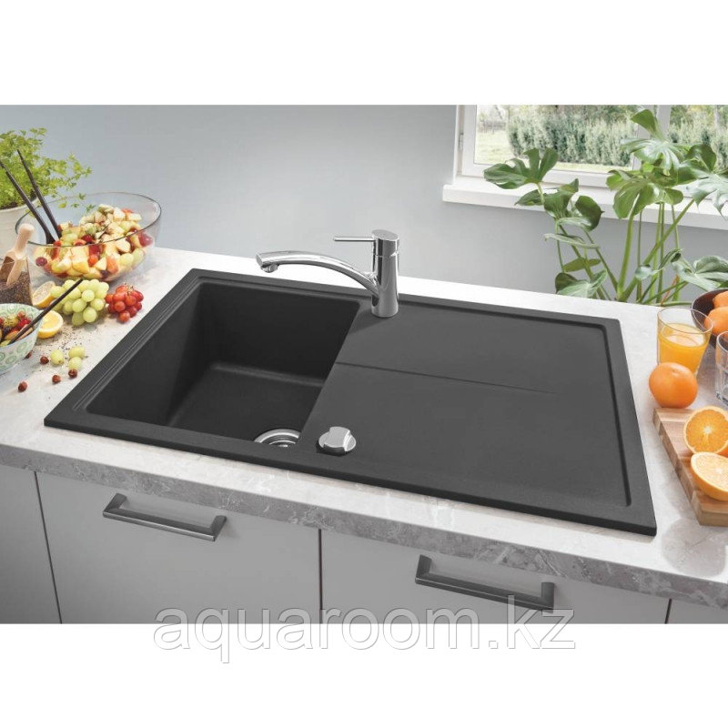 Кухонная мойка Grohe K400 86 Черный гранит (31640AP0) - фото 3 - id-p92174767