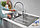 Кухонная мойка со смесителем Grohe K400  Матовая сталь (31570SD0), фото 3