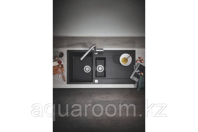 Кухонная мойка Grohe K500 100 Черный гранит (31646AP0) - фото 3 - id-p92174780