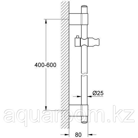 Штанга для душа Grohe Power and Soul 60 Хром (27784000) - фото 2 - id-p92174871