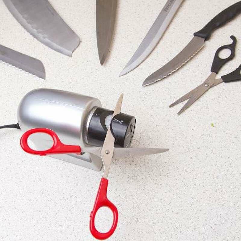 Универсальная электрическая точилка для ножей, ножниц, инструментов 2в1