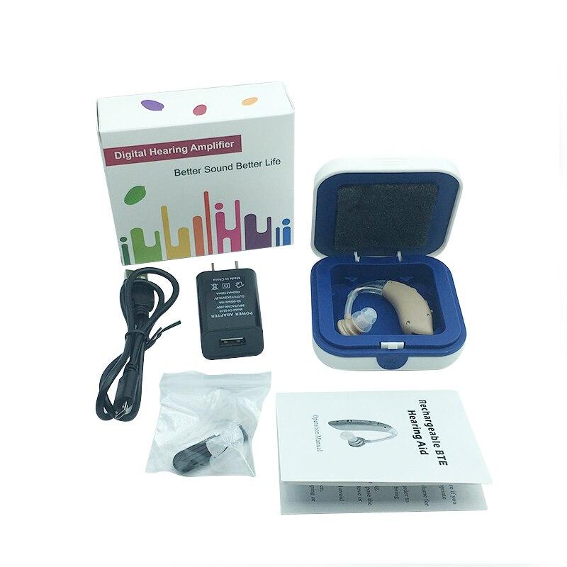 Заушный слуховой аппарат LIFE G25 с шумоподавлением и USB-зарядкой