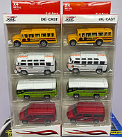 Игрушка набор автобусов металл Die Cast Collection XLC