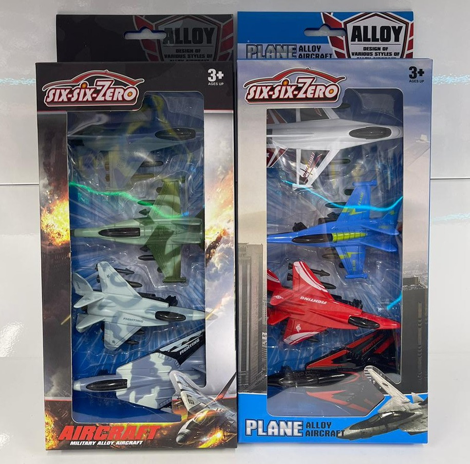 Набор игрушечных моделей самолетов Six-Six-Zero 4 модели в упакове - фото 2 - id-p92180862