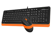 Клавиатура мышь A4tech F1010-ORANGE Fstyler USB