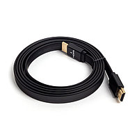 Интерфейсный кабель, SVC, HF0150-P, HDMI-HDMI, плоский, 30В, Чёрный, Пол. пакет, 1.5 м.