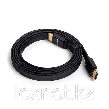 Интерфейсный кабель, SVC, HF0150-P, HDMI-HDMI, плоский, 30В, Чёрный, Пол. пакет, 1.5 м., фото 2