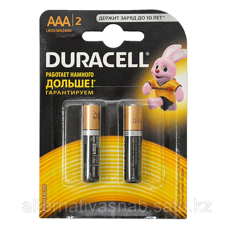 Батарейки Durasel, AAA, LR03, MN2400, блистер 2шт - фото 1 - id-p92182626