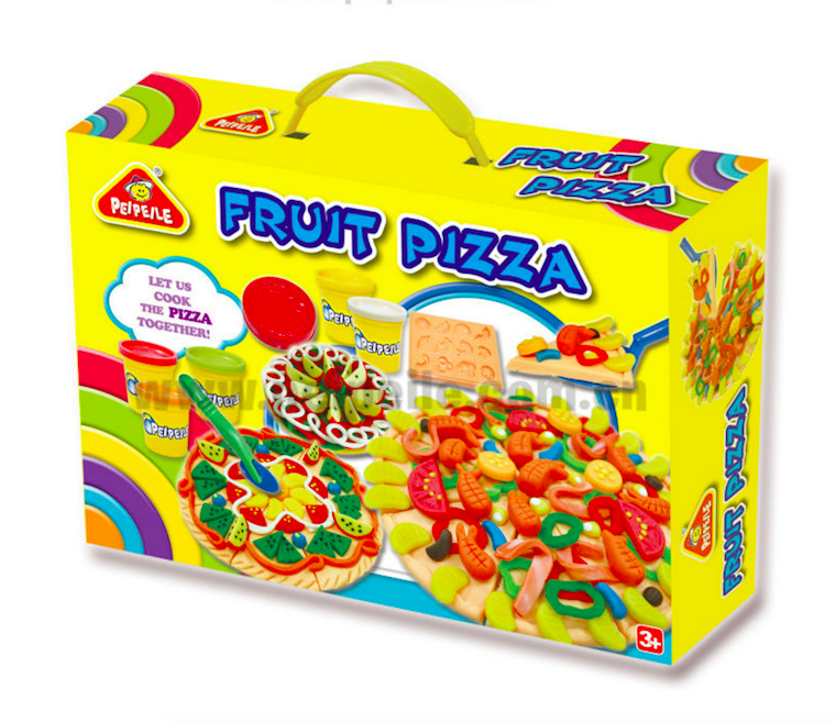 Игровой набор пластилина, пицца фруктовая