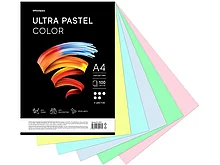 Бумага цветная OfficeSpace"Ultra Pastel Color", А4, 80 г/кв.м., 5 цветов, 100 л.