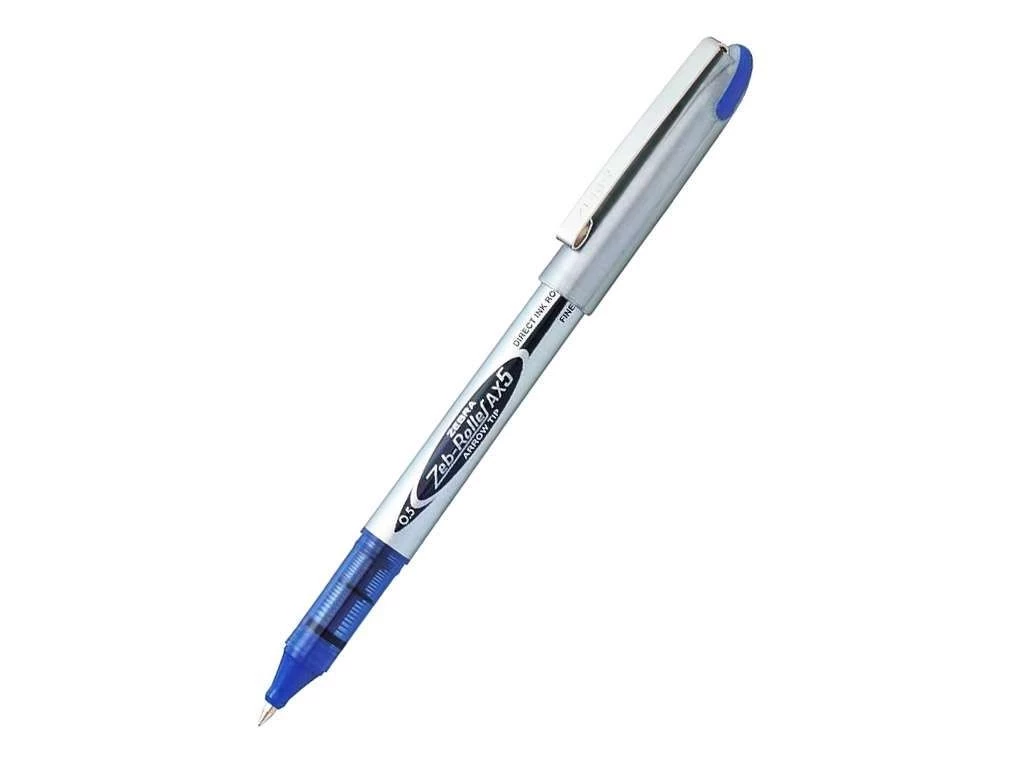 Ручка роллерная ZEBRA "Zeb-Roller AX5" 0,5 мм, синяя